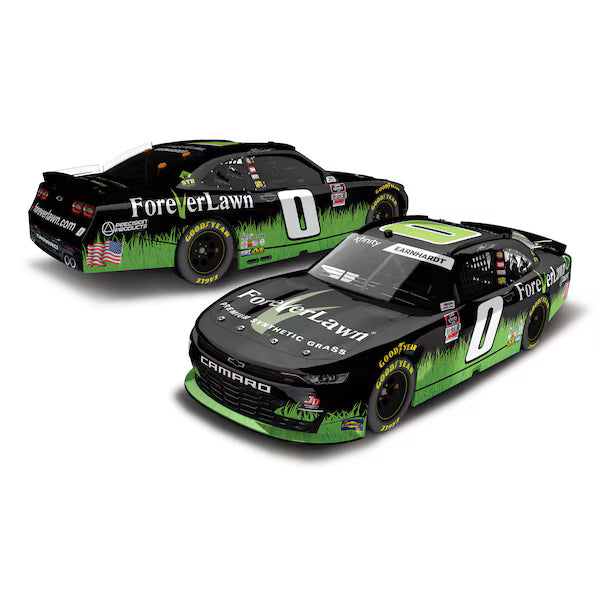 2021 Jeffrey Earnhardt #0 ForeverLawn Black and Green Grass Machine - 1:24 Diecast Car